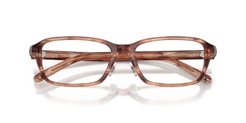 Unisex DIESEL DL4020D 2036 Montature da vista Acetato Marrone Trasparente Rotonda Normale miniatura 2