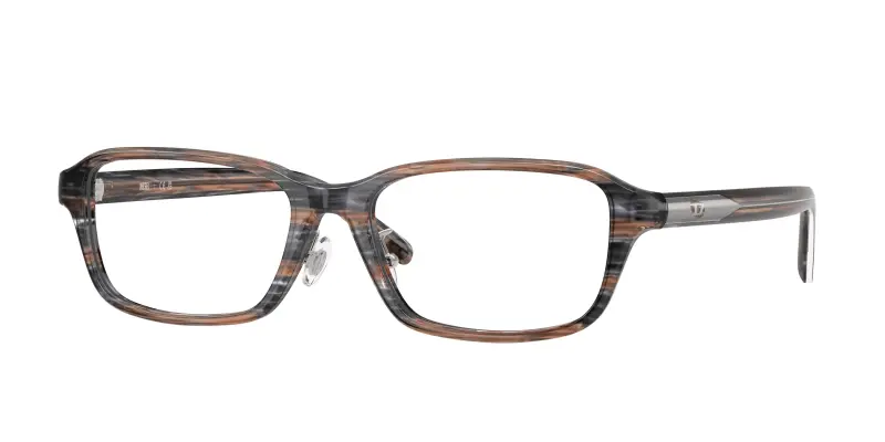 Unisex DIESEL DL4020D 2039 Montature da vista Acetato Grigio Trasparente Rotonda Normale
