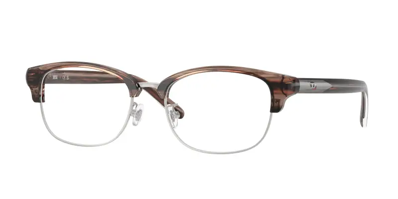 Unisex DIESEL DL4021D 2036 Montature da vista Acetato Marrone Trasparente Rotonda Normale