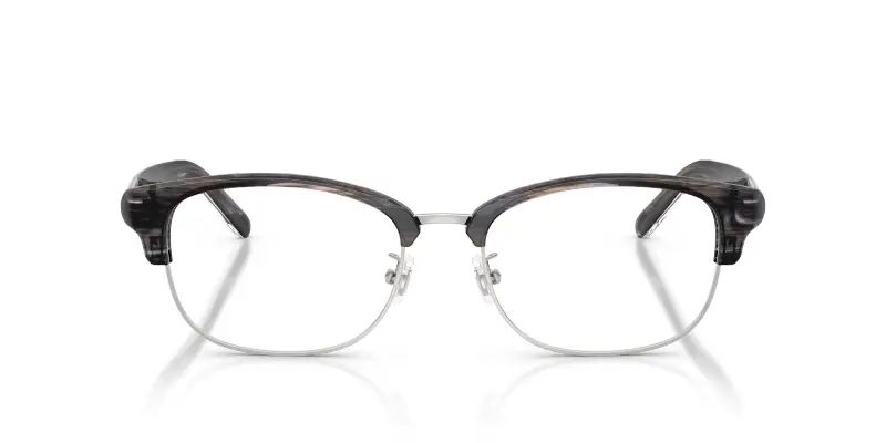 Unisex DIESEL DL4021D 2039 Montature da vista Acetato Grigio Trasparente Rotonda Normale miniatura 3