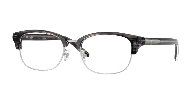 Unisex DIESEL DL4021D 2039 Montature da vista Acetato Grigio Trasparente Rotonda Normale