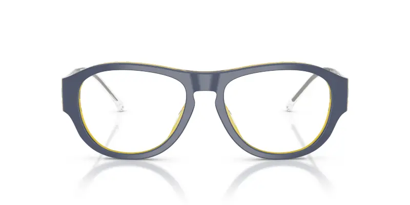 Unisex DIESEL DL4022U 2046 Montature da vista Acetato Giallo Trasparente Squadrata Normale miniatura 3