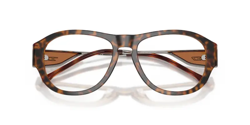 Unisex DIESEL DL4022U 2050 Montature da vista Acetato Marrone Trasparente Squadrata Normale miniatura 2