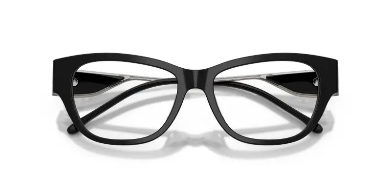 Unisex DIESEL DL4024U 2044 Montature da vista Acetato Nero Trasparente Cat Eye Normale miniatura 2
