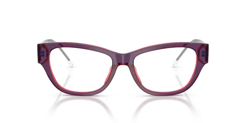 Unisex DIESEL DL4024U 2049 Montature da vista Acetato Rosa Trasparente Cat Eye Normale miniatura 3