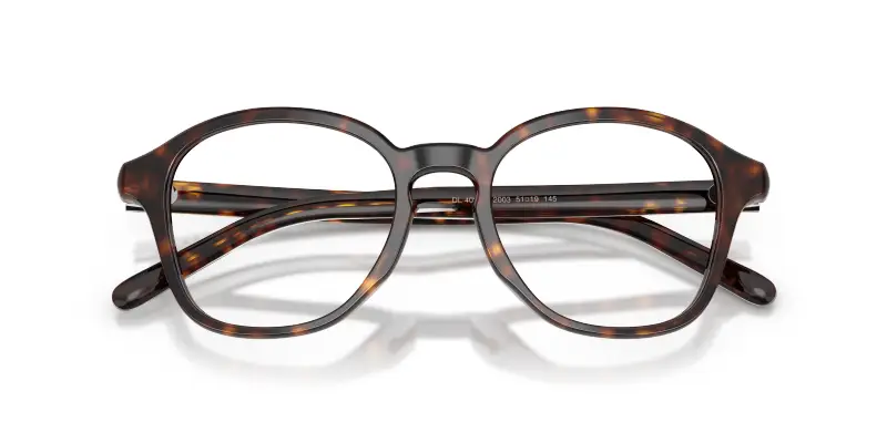 Unisex DIESEL DL4025U 2003 Montature da vista Acetato Tartaruga Trasparente Pantos Normale miniatura 2