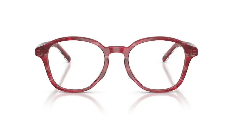 Unisex DIESEL DL4025U 2038 Montature da vista Acetato Rosso Trasparente Pantos Normale miniatura 3