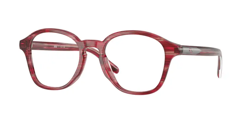 Unisex DIESEL DL4025U 2038 Montature da vista Acetato Rosso Trasparente Pantos Normale