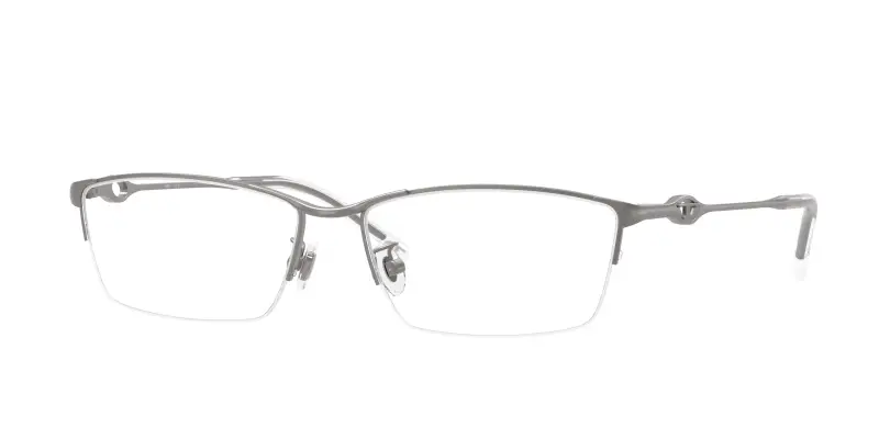 Unisex DIESEL DL5011D 1047 Montature da vista Metallo Grigio Trasparente Squadrata Normale