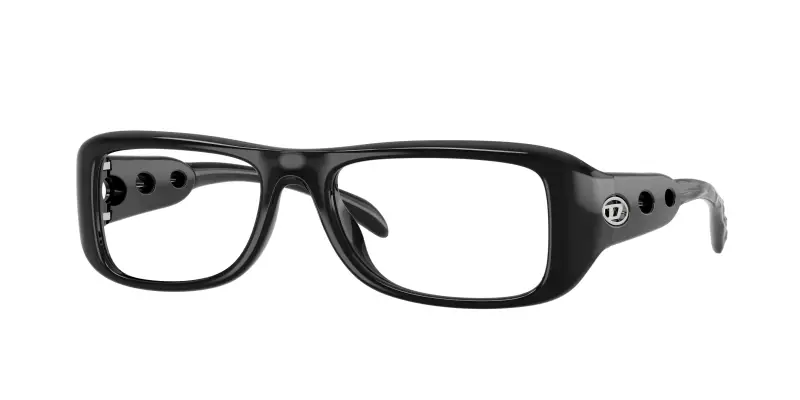 Unisex DIESEL DL6010U 2001 Montature da vista Iniettato Nero Trasparente Squadrata Normale