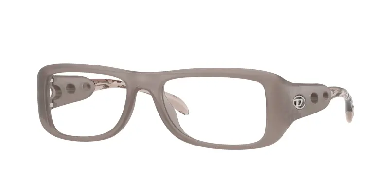 Unisex DIESEL DL6010U 2054 Montature da vista Iniettato Marrone Trasparente Squadrata Normale