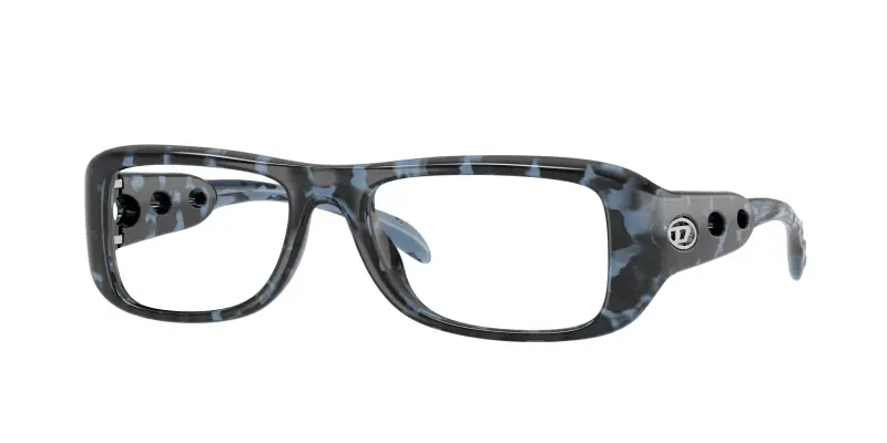 Unisex DIESEL DL6010U 2056 Montature da vista Iniettato Marrone Trasparente Squadrata Normale