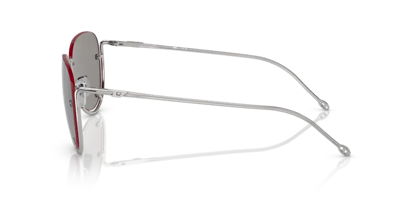 DIESEL Unisex DL1003 103/6G Occhiali da sole Metallo Argento Grigio Pilot Normale miniatura 3