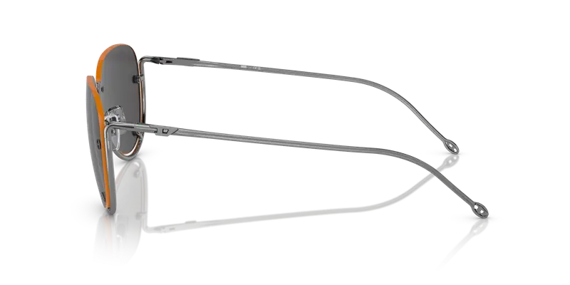 DIESEL Unisex DL1003 104/87 Occhiali da sole Metallo Grigio Grigio Pilot Normale miniatura 3