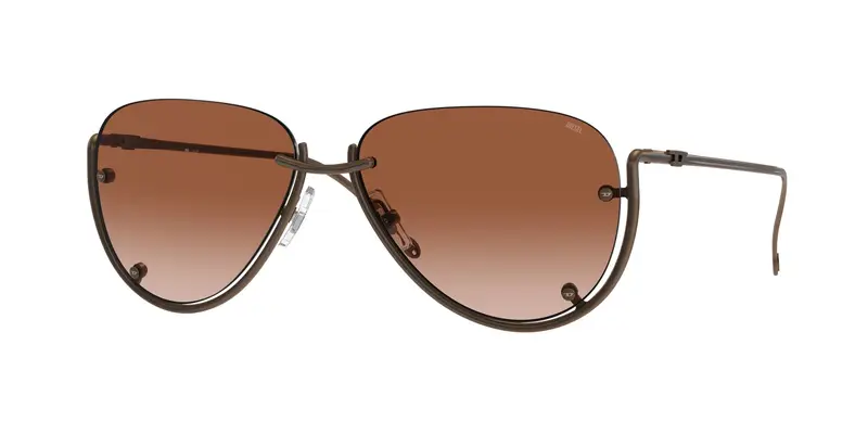 DIESEL Unisex DL1003 105/13 Occhiali da sole Metallo Bronzo Marrone Pilot Normale Sfumato