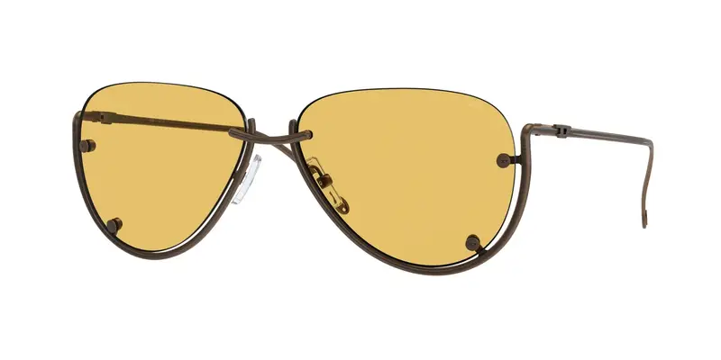 DIESEL Unisex DL1003 105/85 Occhiali da sole Metallo Bronzo Verde Pilot Normale