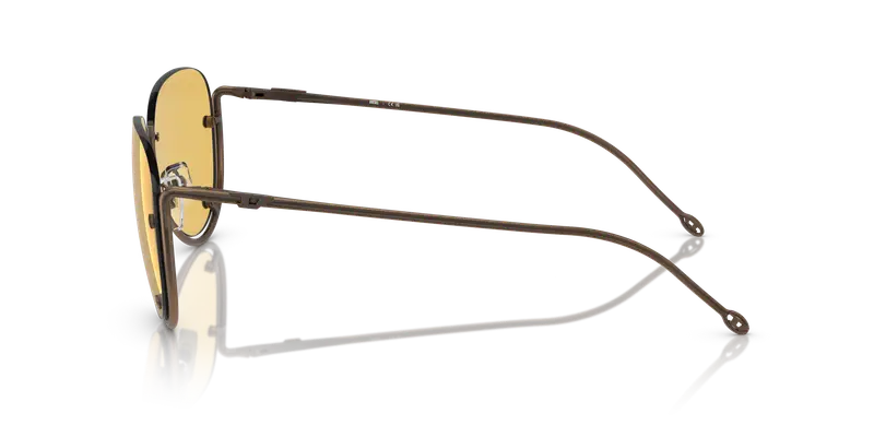 DIESEL Unisex DL1003 105/85 Occhiali da sole Metallo Bronzo Verde Pilot Normale miniatura 3