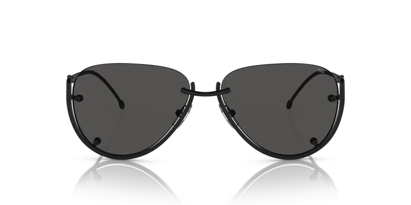 DIESEL Unisex DL1003 109/87 Occhiali da sole Metallo Nero Grigio Pilot Normale miniatura 2