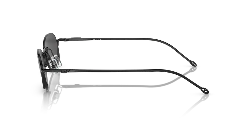 DIESEL Unisex DL1004 109/87 Occhiali da sole Metallo Nero Grigio Rotonda Normale miniatura 3