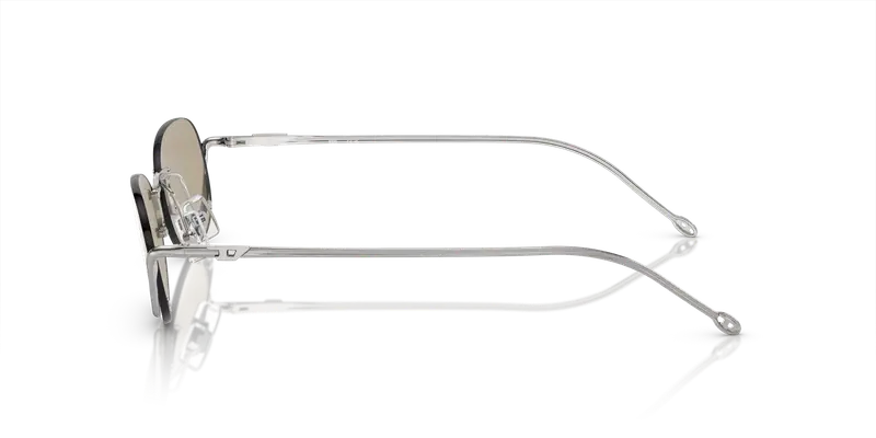 DIESEL Unisex DL1004 111/V9 Occhiali da sole Metallo Argento Giallo Rotonda Normale miniatura 3