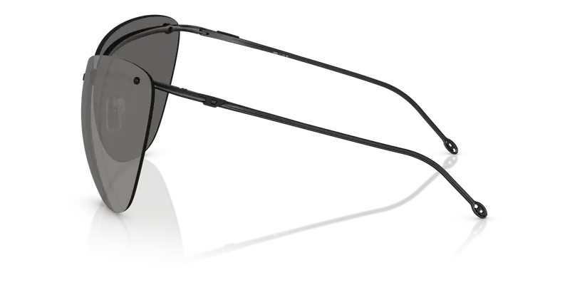 DIESEL Unisex DL1007 109/6G Occhiali da sole Metallo Nero Grigio Cat Eye Specchiate miniatura 3