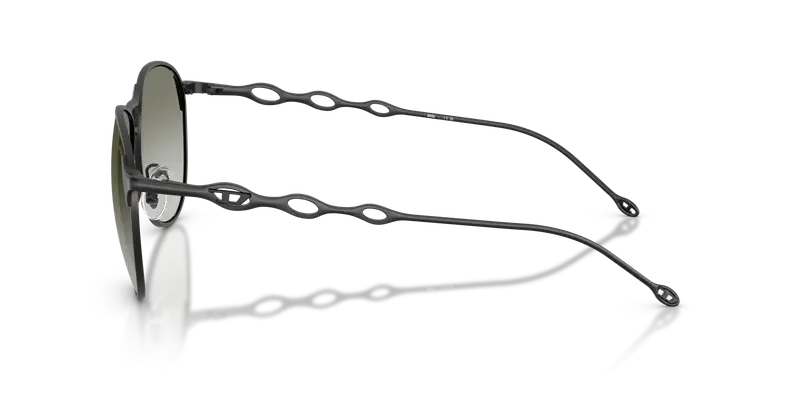 DIESEL Unisex DL1009 10138E Occhiali da sole Metallo Nero Grigio Pantos Normale Sfumato miniatura 3