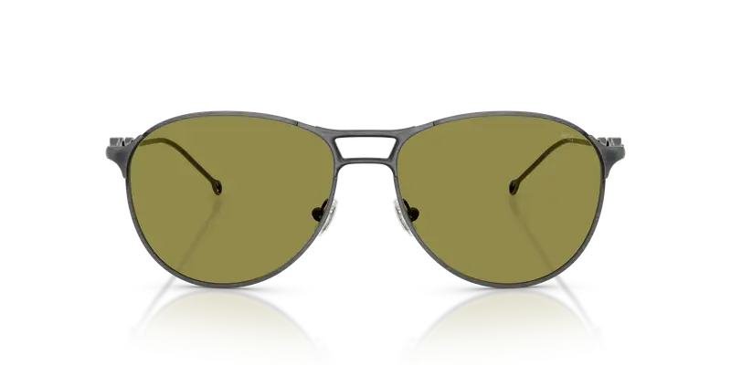 DIESEL Unisex DL1009 1027/2 Occhiali da sole Metallo Grigio Verde Pantos Normale miniatura 2