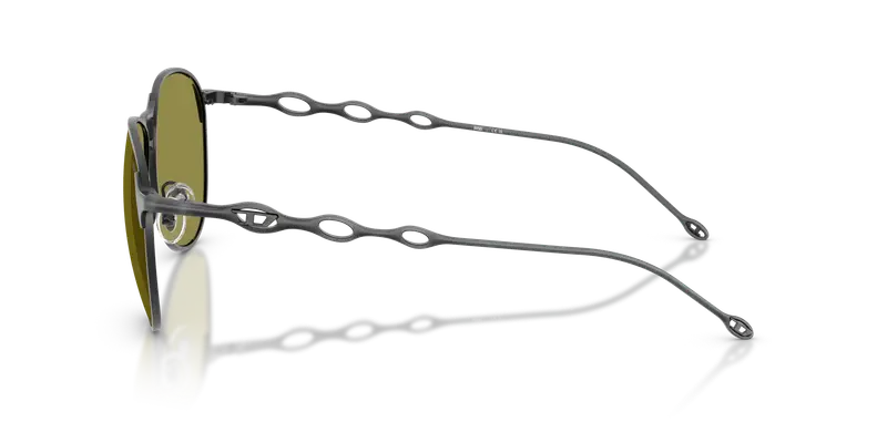 DIESEL Unisex DL1009 1027/2 Occhiali da sole Metallo Grigio Verde Pantos Normale miniatura 3