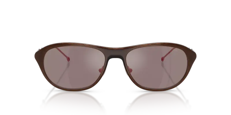 DIESEL Unisex DL1011 10254Z Occhiali da sole Metallo Bronzo Oro Pillow Normale miniatura 2