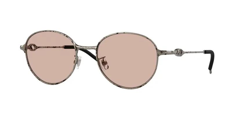 DIESEL Unisex DL1012D 103273 Occhiali da sole Metallo Argento Marrone Rotonda Normale