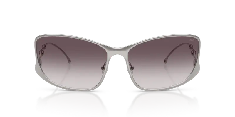 DIESEL Unisex DL1013 101411 Occhiali da sole Metallo Grigio Grigio Pillow Normale Sfumato miniatura 2