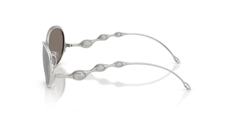 DIESEL Unisex DL1014 1001Z6 Occhiali da sole Metallo Argento Argento Rotonda Normale miniatura 3