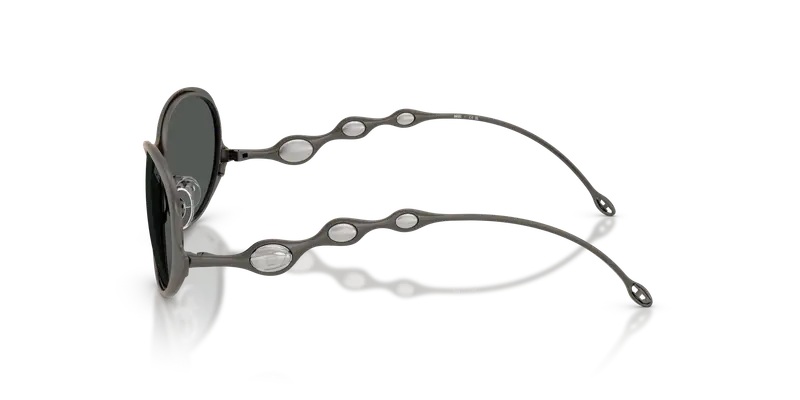 DIESEL Unisex DL1014 100987 Occhiali da sole Metallo Grigio Grigio Rotonda Normale miniatura 3