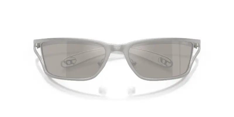 Unisex DL1015 10076G Occhiali da sole Metallo Argento Argento Squadrata Normale miniatura 2