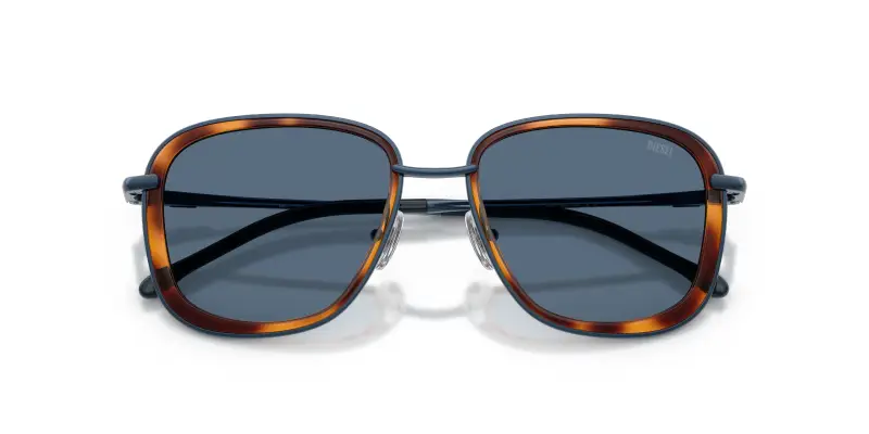 Unisex DL1017 104180 Occhiali da sole Metallo Blu Blu Squadrata Normale miniatura 2