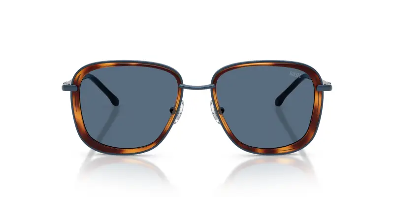 Unisex DL1017 104180 Occhiali da sole Metallo Blu Blu Squadrata Normale miniatura 3