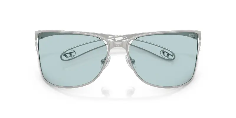 Unisex DL1019 1007/1 Occhiali da sole Metallo Argento Blu Pillow Normale miniatura 2