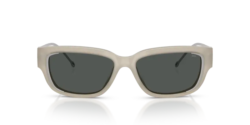 DIESEL Unisex DL2002MU 201987 Occhiali da sole Acetato Bianco Grigio Squadrata Normale miniatura 2