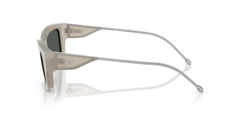 DIESEL Unisex DL2002MU 201987 Occhiali da sole Acetato Bianco Grigio Squadrata Normale miniatura 3