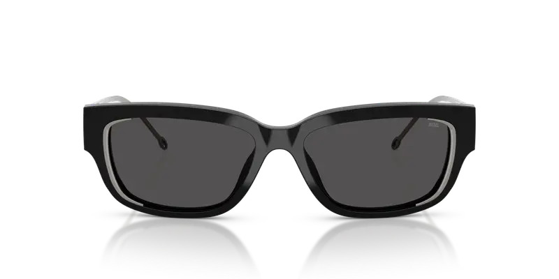 DIESEL Unisex DL2002MU 701/87 Occhiali da sole Acetato Nero Grigio Squadrata Normale miniatura 2