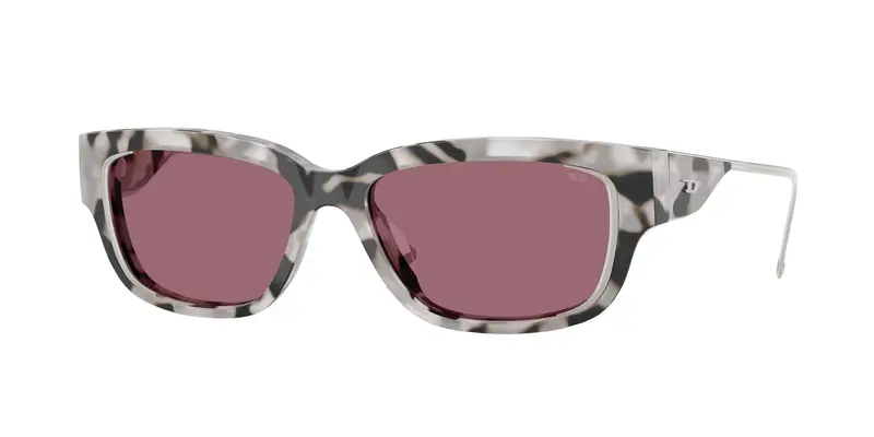 DIESEL Unisex DL2002MU  721/B5 Occhiali da sole Acetato Grigio Rosso Squadrata Normale