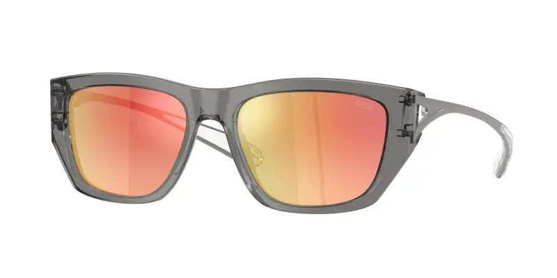 Unisex DL2006 2027B6 Occhiali da sole Acetato Grigio Verde Squadrata Normale Specchiato