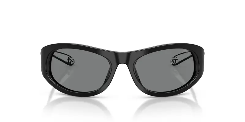 Unisex DL2007U 200187 Occhiali da sole Acetato Nero Grigio Cat Eye Normale miniatura 3