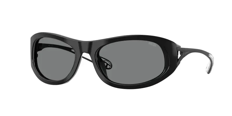 Unisex DL2007U 200187 Occhiali da sole Acetato Nero Grigio Cat Eye Normale