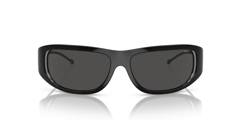 DIESEL Unisex DL3001 501/87 Occhiali da sole Iniettato Nero Grigio Rotonda Normale miniatura 2