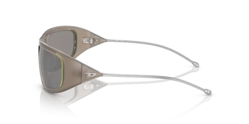 DIESEL Unisex DL3001 502/6G Occhiali da sole Iniettato Grigio Grigio Rotonda Normale miniatura 3