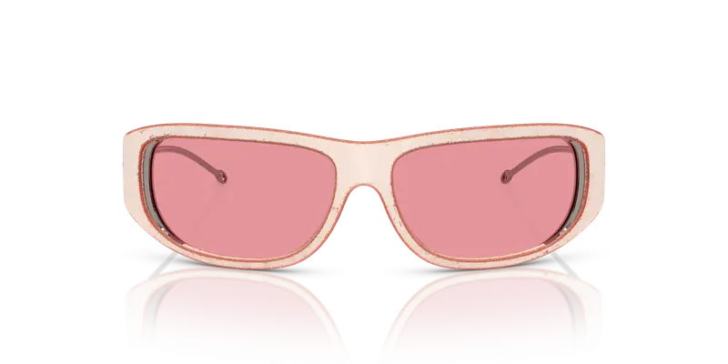 DIESEL Unisex DL3001 512/9L Occhiali da sole Iniettato Rosa Rosa Rotonda Specchiate miniatura 2