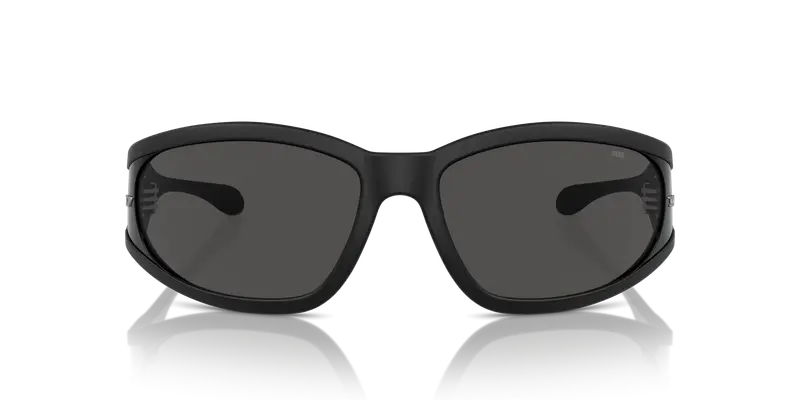 DIESEL Unisex DL3002 501S87 Occhiali da sole Iniettato Nero Grigio Pillow Normale miniatura 2