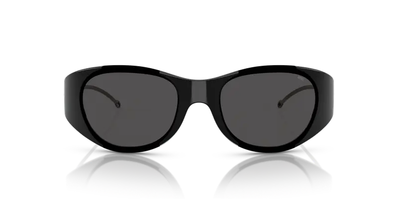 DIESEL Unisex DL3003 501/87 Occhiali da sole Iniettato Nero Grigio Rotonda Normale miniatura 2