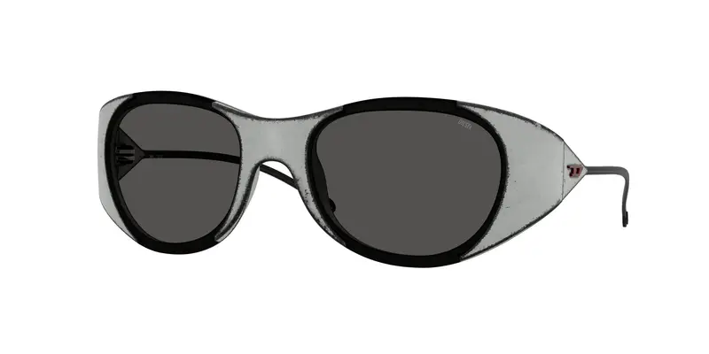 DIESEL Unisex DL3003 509/87 Occhiali da sole Iniettato Multi-colore Grigio Rotonda Normale